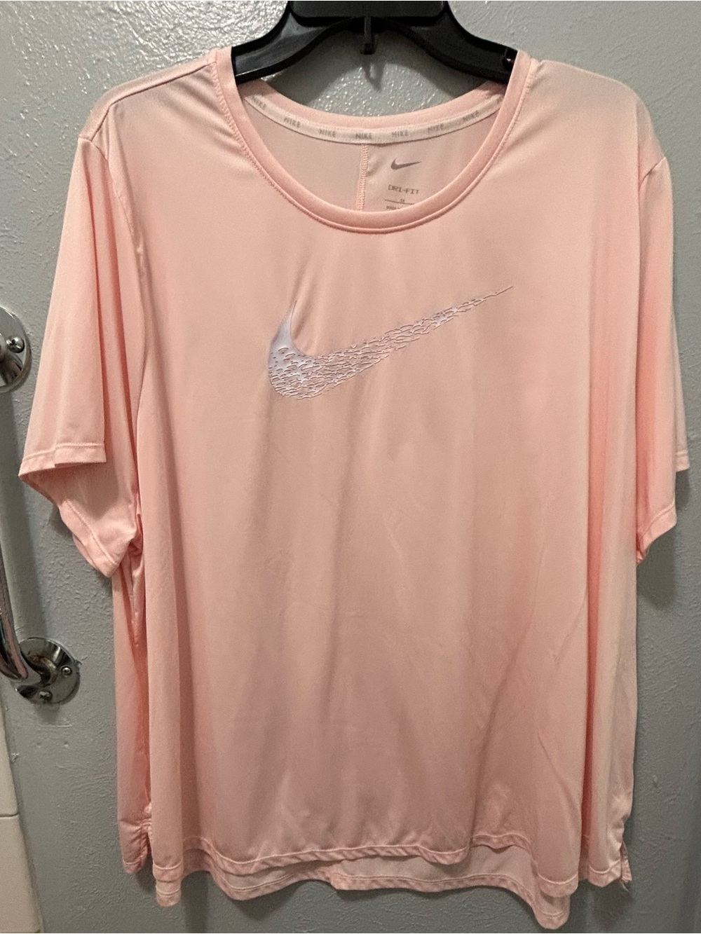 Nike Women's Pale Pink Short Sleeve Dri-FIT Tee